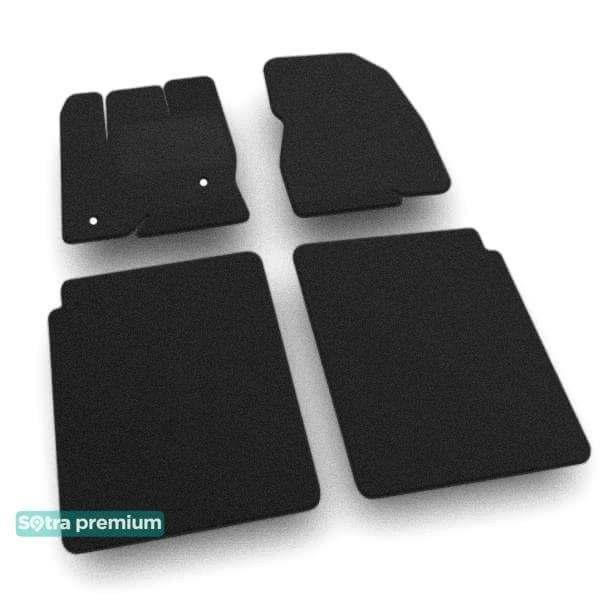 07959CHBLACK Sotra Килимки салону Sotra двошарові Premium чорні для Lincoln MKT (mkI) (2 кліпси) (1-2 ряд) 2010-2019, комплект