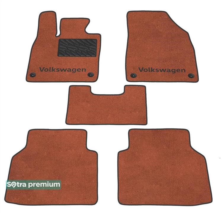 09660CHTERRA Sotra Коврики салона Sotra двухслойные Premium терракот для Volkswagen ID.4 (mkI) 2020- / ID.5 (mkI) 2021-, комплект