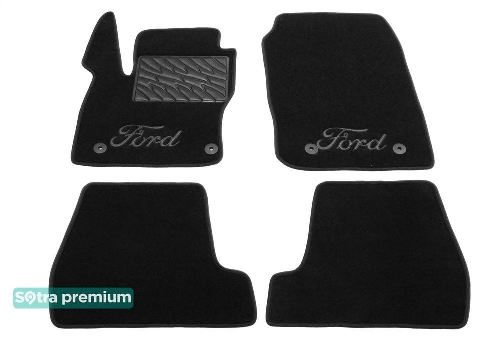 Sotra 90613-CH-BLACK Килимки салону Sotra двошарові Premium чорні для Ford Focus (mkIII) 2015-2018 (USA), комплект 90613CHBLACK: Купити в Україні - Добра ціна на EXIST.UA!