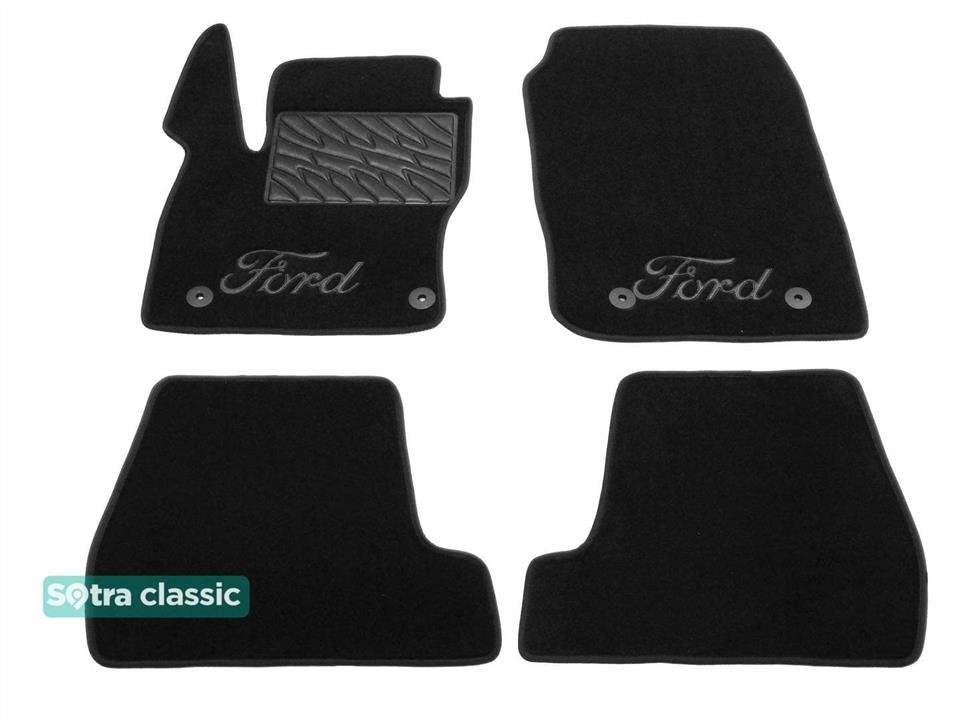 Sotra 90613-GD-BLACK Килимки салону Sotra двошарові Classic чорні для Ford Focus (mkIII) 2015-2018 (USA), комплект 90613GDBLACK: Купити в Україні - Добра ціна на EXIST.UA!