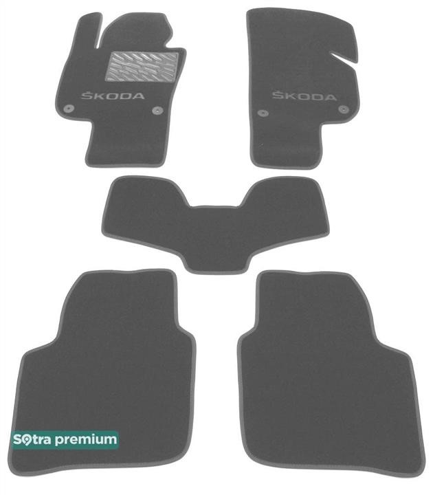 Sotra 90664-CH-GREY Килимки салону Sotra двошарові Premium сірі для Skoda Superb (mkII) (B6) (без електро регулювань сидінь) 2008-2015, комплект 90664CHGREY: Купити в Україні - Добра ціна на EXIST.UA!