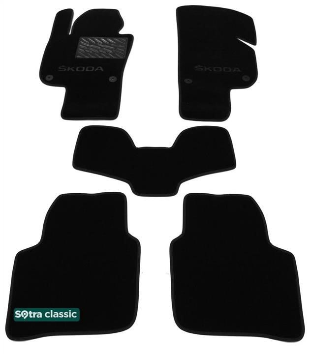 Sotra 90664-GD-BLACK Килимки салону Sotra двошарові Classic чорні для Skoda Superb (mkII) (B6) (без електро регулювань сидінь) 2008-2015, комплект 90664GDBLACK: Купити в Україні - Добра ціна на EXIST.UA!