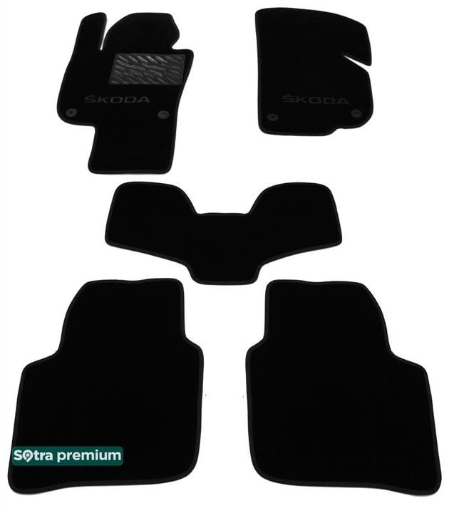 Sotra 90665-CH-BLACK Килимки салону Sotra двошарові Premium чорні для Skoda Superb (mkII) (B6) (з електро регулювання сидінь) 2008-2015, комплект 90665CHBLACK: Купити в Україні - Добра ціна на EXIST.UA!