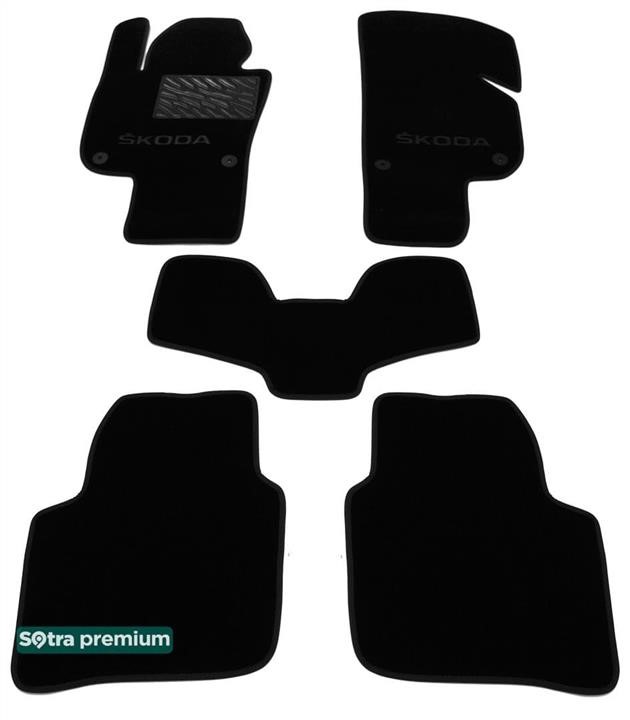 Sotra 90664-CH-BLACK Килимки салону Sotra двошарові Premium чорні для Skoda Superb (mkII) (B6) (без електро регулювань сидінь) 2008-2015, комплект 90664CHBLACK: Купити в Україні - Добра ціна на EXIST.UA!