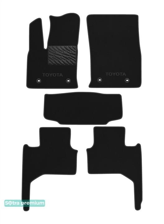 Sotra 90688-CH-BLACK Килимки салону Sotra двошарові Premium чорні для Toyota Land Cruiser (J300) 2021-, комплект 90688CHBLACK: Купити в Україні - Добра ціна на EXIST.UA!
