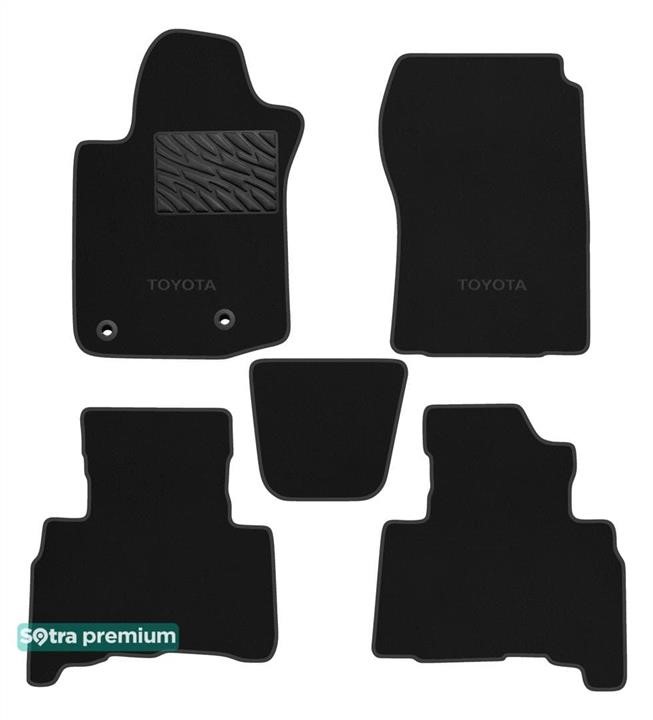 Sotra 90778-CH-BLACK Килимки салону Sotra двошарові Premium чорні для Toyota Land Cruiser Prado (J150) (2 кліпси) 2013-, комплект 90778CHBLACK: Приваблива ціна - Купити в Україні на EXIST.UA!
