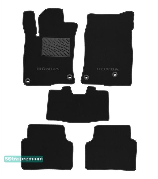 Sotra 90805-CH-BLACK Килимки салону Sotra двошарові Premium чорні для Honda Civic (mkX) 2015-2021, комплект 90805CHBLACK: Купити в Україні - Добра ціна на EXIST.UA!