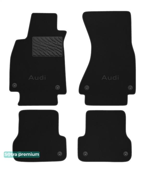 Sotra 90848-CH-BLACK Килимки салону Sotra двошарові Premium чорні для Audi A6/S6/RS6 (mkIV)(C7) 2011-2018, комплект 90848CHBLACK: Купити в Україні - Добра ціна на EXIST.UA!