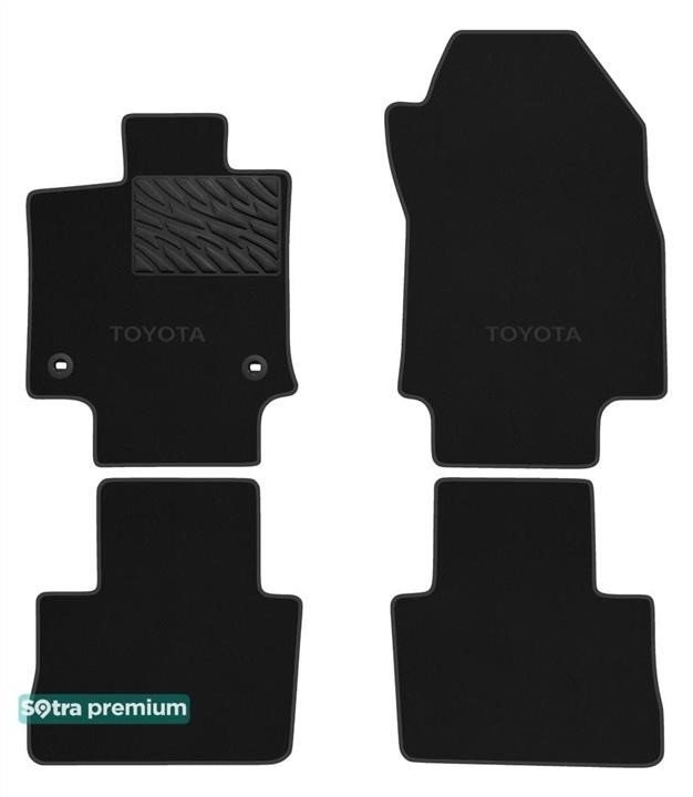 Sotra 90939-CH-BLACK Килимки салону Sotra двошарові Premium чорні для Toyota RAV4 (mkV) (гібрид) 2018-, комплект 90939CHBLACK: Купити в Україні - Добра ціна на EXIST.UA!