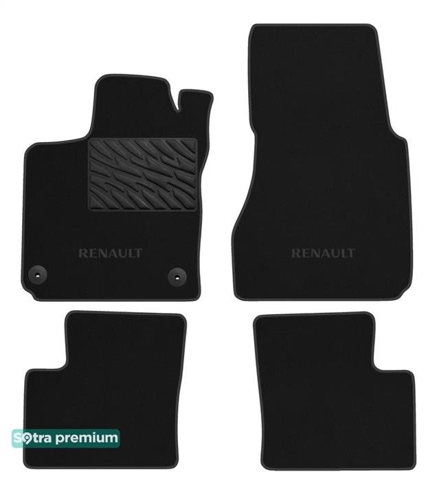 Sotra 90899-CH-BLACK Килимки салону Sotra двошарові Premium чорні для Renault Twingo (mkII) (електро) 2020-, комплект 90899CHBLACK: Купити в Україні - Добра ціна на EXIST.UA!