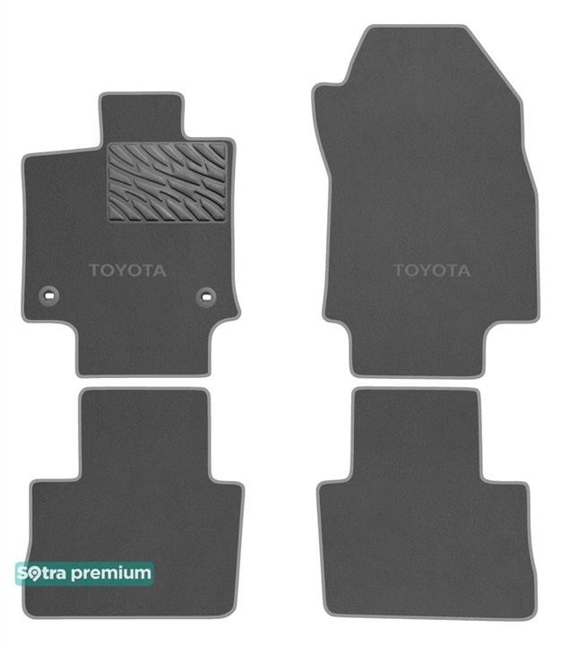 Sotra 90939-CH-GREY Килимки салону Sotra двошарові Premium сірі для Toyota RAV4 (mkV) (гібрид) 2018-, комплект 90939CHGREY: Купити в Україні - Добра ціна на EXIST.UA!