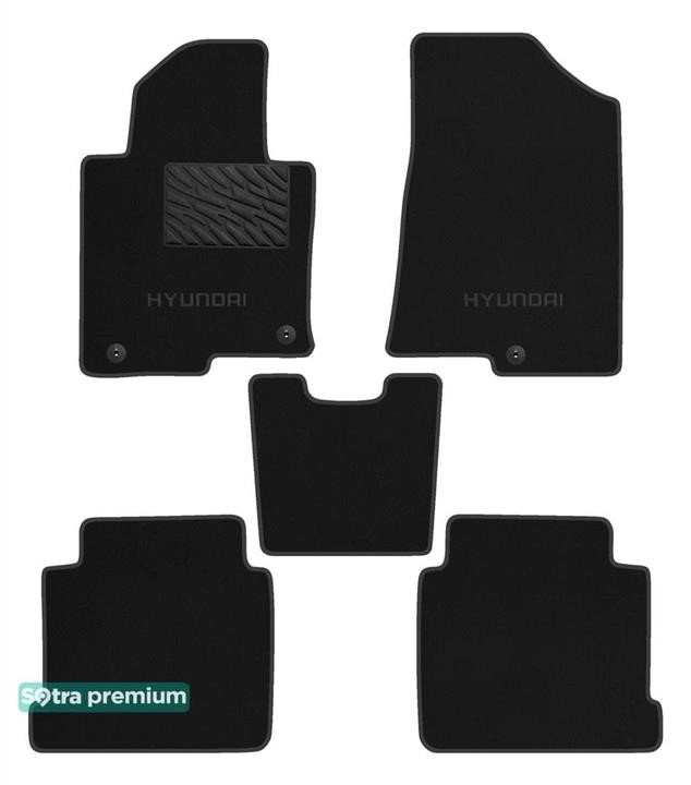 Sotra 90929-CH-BLACK Килимки салону Sotra двошарові Premium чорні для Hyundai Sonata (mkVII) 2015-2019 (KOR), комплект 90929CHBLACK: Приваблива ціна - Купити в Україні на EXIST.UA!