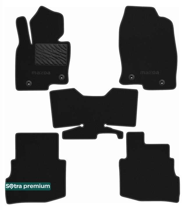 Sotra 90933-CH-BLACK Килимки салону Sotra двошарові Premium чорні для Mazda CX-9 (mkII)(1-2 ряд) 2016-, комплект 90933CHBLACK: Купити в Україні - Добра ціна на EXIST.UA!