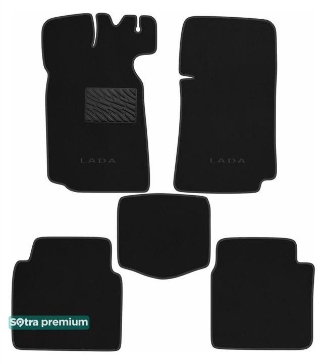 90959CHBLACK Sotra Коврики салона Sotra двухслойные Premium черные для ВАЗ Классика (2101-2107) 1970-2012, комплект