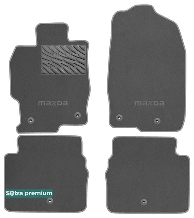 Sotra 90962-CH-GREY Килимки салону Sotra двошарові Premium сірі для Mazda 6 (mkII) 2007-2012, комплект 90962CHGREY: Купити в Україні - Добра ціна на EXIST.UA!