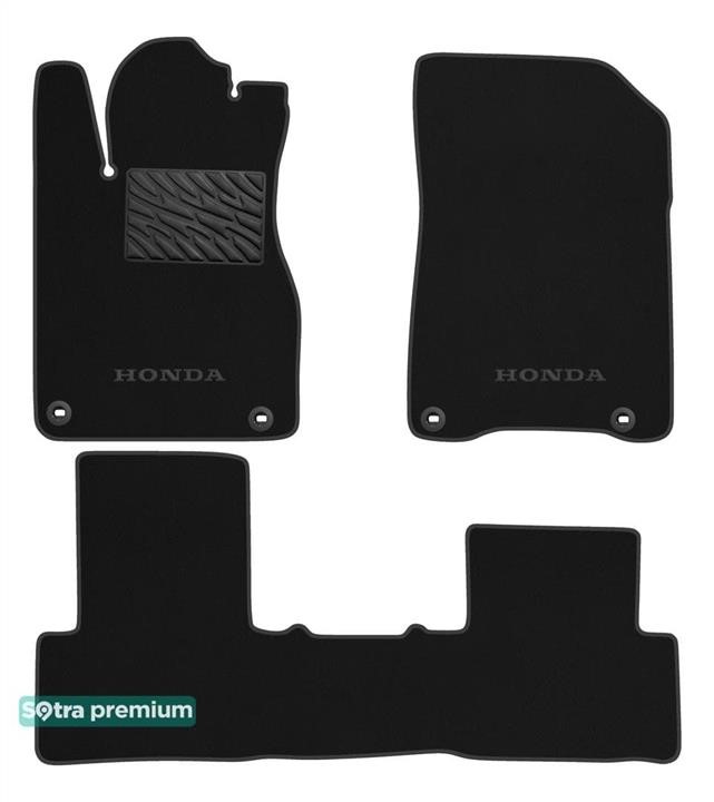 Sotra 90968-CH-BLACK Килимки салону Sotra двошарові Premium чорні для Honda CR-V (mkIV) (4 кліпси) 2012-2018, комплект 90968CHBLACK: Купити в Україні - Добра ціна на EXIST.UA!