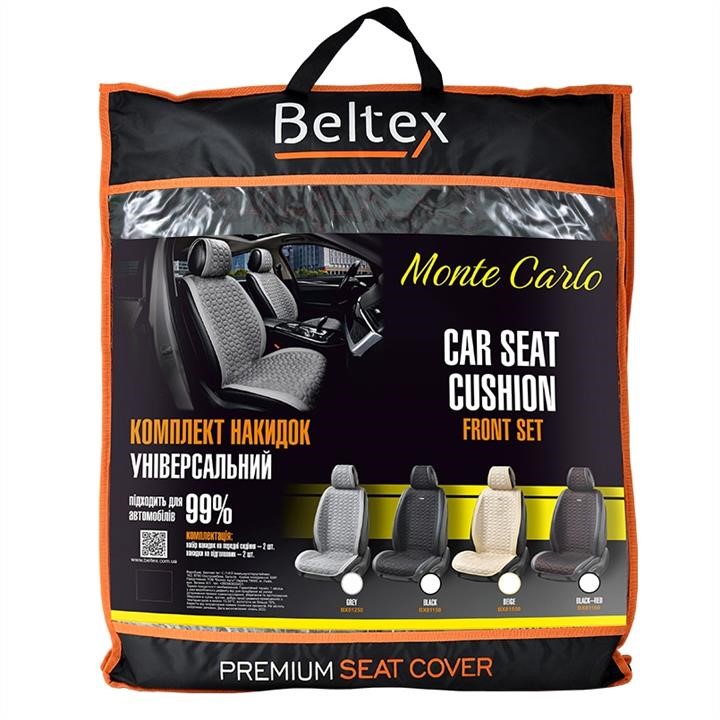 Премиум накидки для передних сидений BELTEX Monte Carlo, black-red 2шт. Beltex 81160