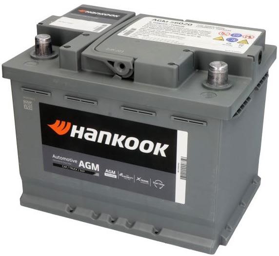 Hankook AGM 56020 Акумулятор Hankook 12В AGM Start-Stop 60Ач 680A(EN) R+ AGM56020: Приваблива ціна - Купити в Україні на EXIST.UA!