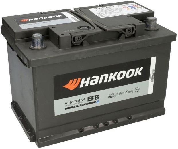 Hankook EFB 57030 Акумулятор Hankook 12В EFB Start-Stop 70Ач 760A(EN) R+ EFB57030: Приваблива ціна - Купити в Україні на EXIST.UA!
