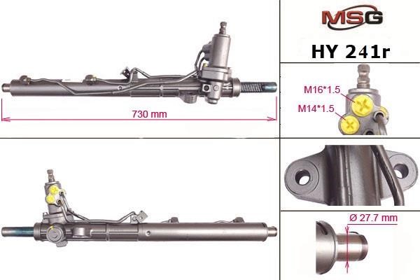 MSG Rebuilding HY241R Рульова рейка з ГПК відновлена HY241R: Купити в Україні - Добра ціна на EXIST.UA!