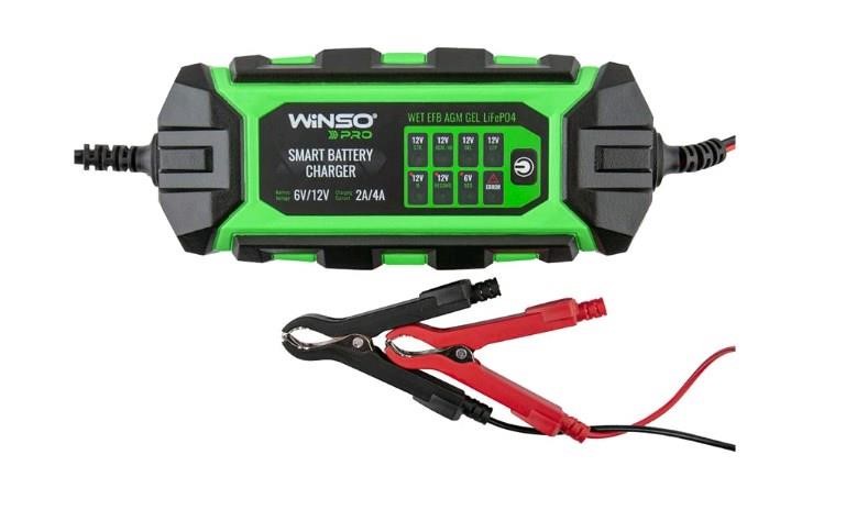 Winso 139310 Зарядний пристрій АКБ WINSO PRO 8LEDs 4A, 6В/12В, 4-120А/год 139310: Купити в Україні - Добра ціна на EXIST.UA!