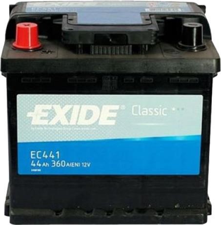 Exide EC441 Акумулятор Exide 12В 44Ач 360А(EN) L+ EC441: Купити в Україні - Добра ціна на EXIST.UA!