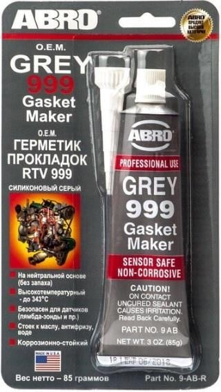 Abro 9ABR Герметик прокладок, силіконовий, високотемпературний, сірий, 85 г 9ABR: Купити в Україні - Добра ціна на EXIST.UA!
