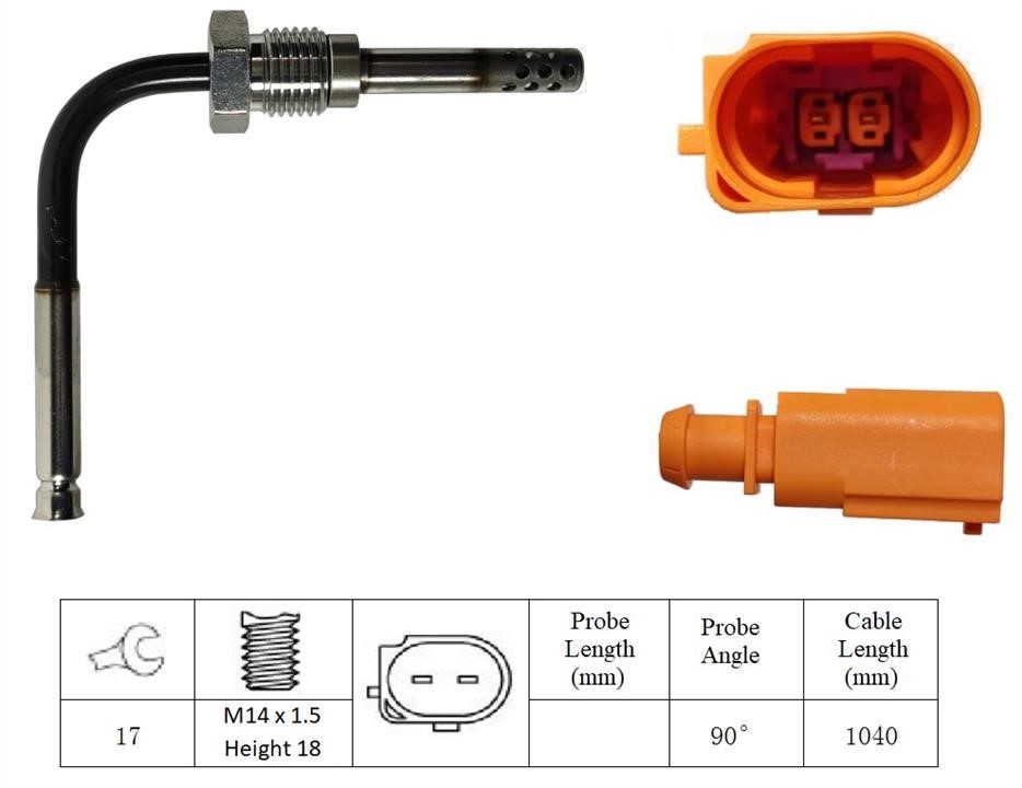 Lucas Electrical LGS7221 Датчик температури відпрацьованих газів LGS7221: Купити в Україні - Добра ціна на EXIST.UA!