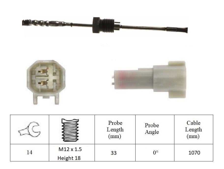 Lucas Electrical LGS7254 Датчик температури відпрацьованих газів LGS7254: Купити в Україні - Добра ціна на EXIST.UA!