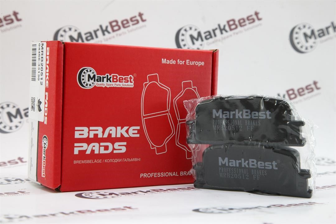 MarkBest MRB20512 Гальмівні колодки, комплект MRB20512: Приваблива ціна - Купити в Україні на EXIST.UA!