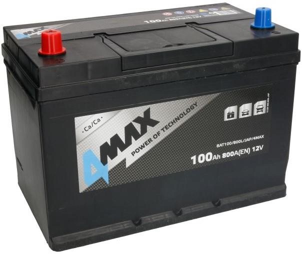 4max BAT100/800L/JAP Акумулятор 4max 12В 100Ач 800А(EN) L+ BAT100800LJAP: Купити в Україні - Добра ціна на EXIST.UA!