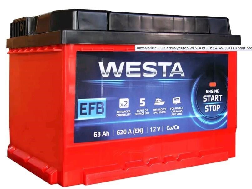 Westa WAE650 Акумулятор WESTA 6CT-65 12B 65Аг 600(EN) R+ WAE650: Приваблива ціна - Купити в Україні на EXIST.UA!
