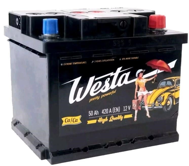 Westa WPP500 Акумулятор WESTA 6CT-50 Pretty Powerful 12B 50Аг 420(EN) R+ WPP500: Приваблива ціна - Купити в Україні на EXIST.UA!