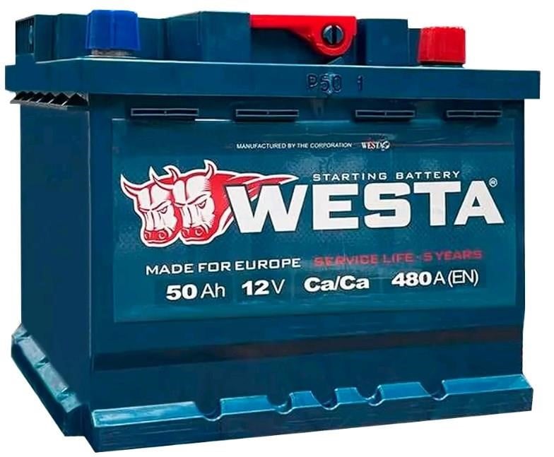 Westa WPR500 Акумулятор WESTA 6CT-50 12B 50Аг 480(EN) R+ WPR500: Приваблива ціна - Купити в Україні на EXIST.UA!