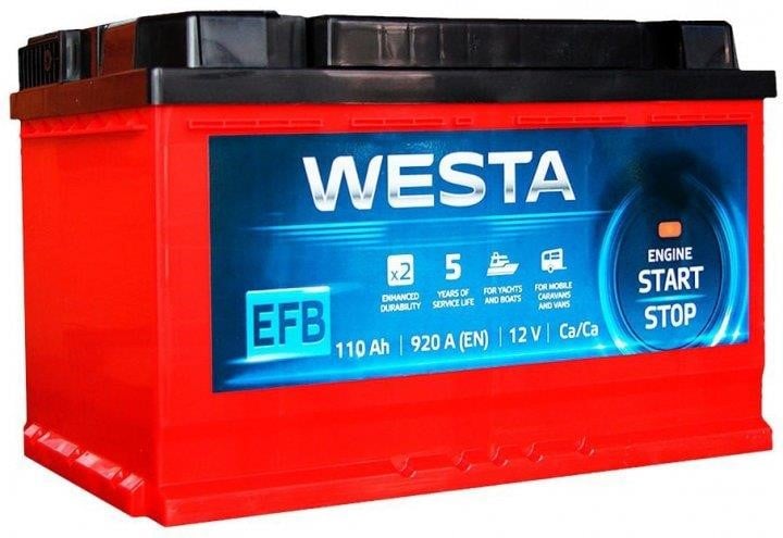 Westa WAE101 Акумулятор WESTA 6CT-100 ASIA EFB Start-Stop 12B 100Аг 850(EN) L+ WAE101: Купити в Україні - Добра ціна на EXIST.UA!