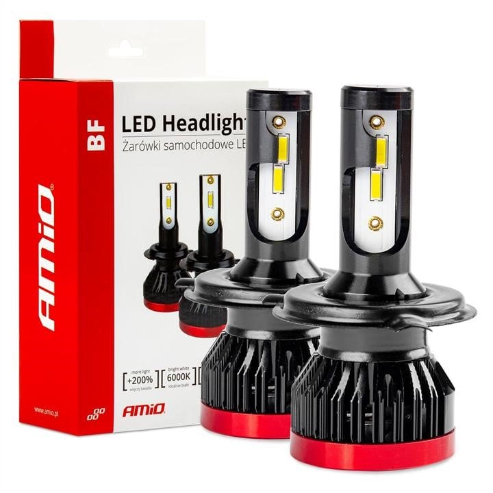 AMiO 02241 Лампа світлодіодна AMiO 12В LED Headlight H4 BF 02241: Купити в Україні - Добра ціна на EXIST.UA!