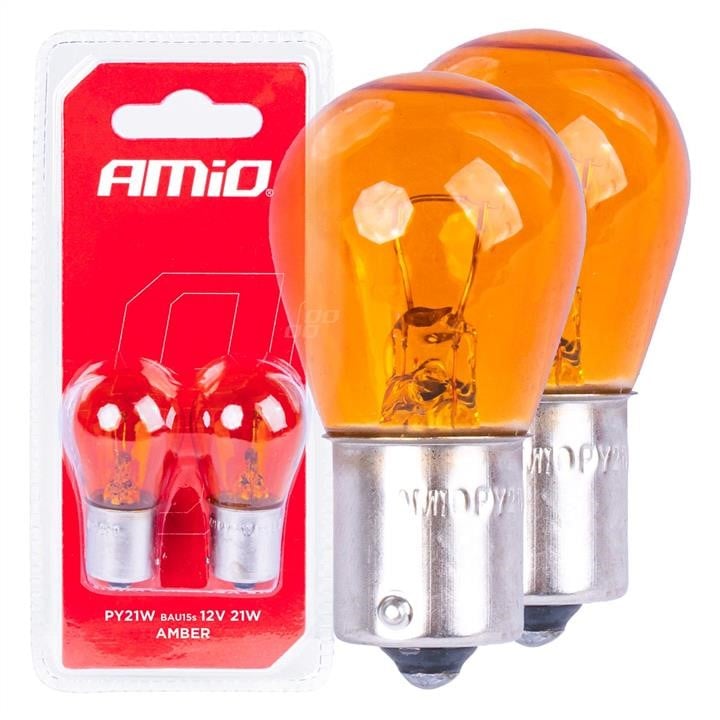 AMiO 03352 Лампа розжарювання AMiO 12В PY21W BAU15S, жовтий 03352: Купити в Україні - Добра ціна на EXIST.UA!