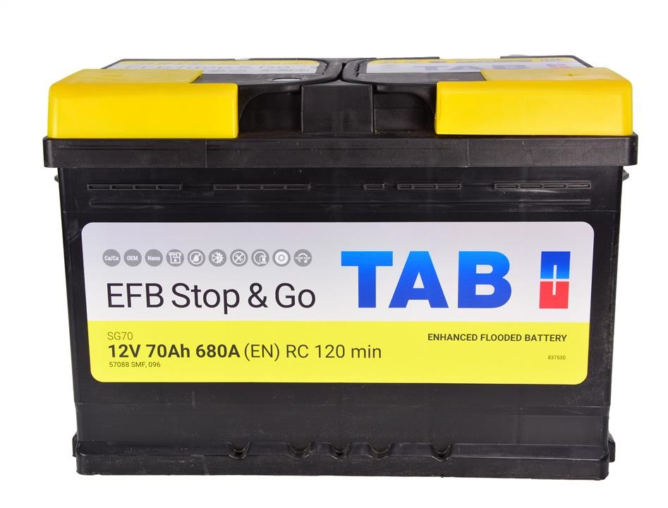 TAB 212070 Акумулятор TAB Magic EFB Start-Stop 12В 70Аг 680А(EN) R+ 212070: Купити в Україні - Добра ціна на EXIST.UA!