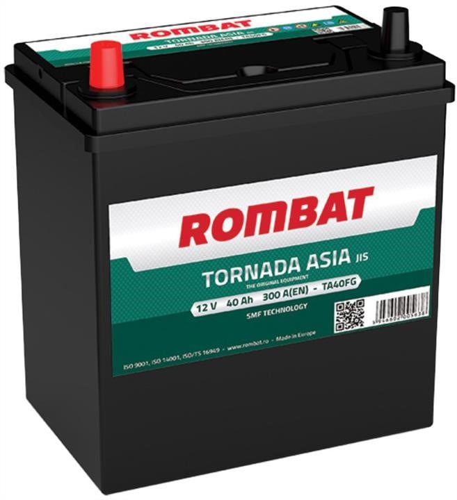 ROMBAT TA40FG Акумулятор Rombat Tornada 12В 40Аг 300А(EN) L+ TA40FG: Приваблива ціна - Купити в Україні на EXIST.UA!