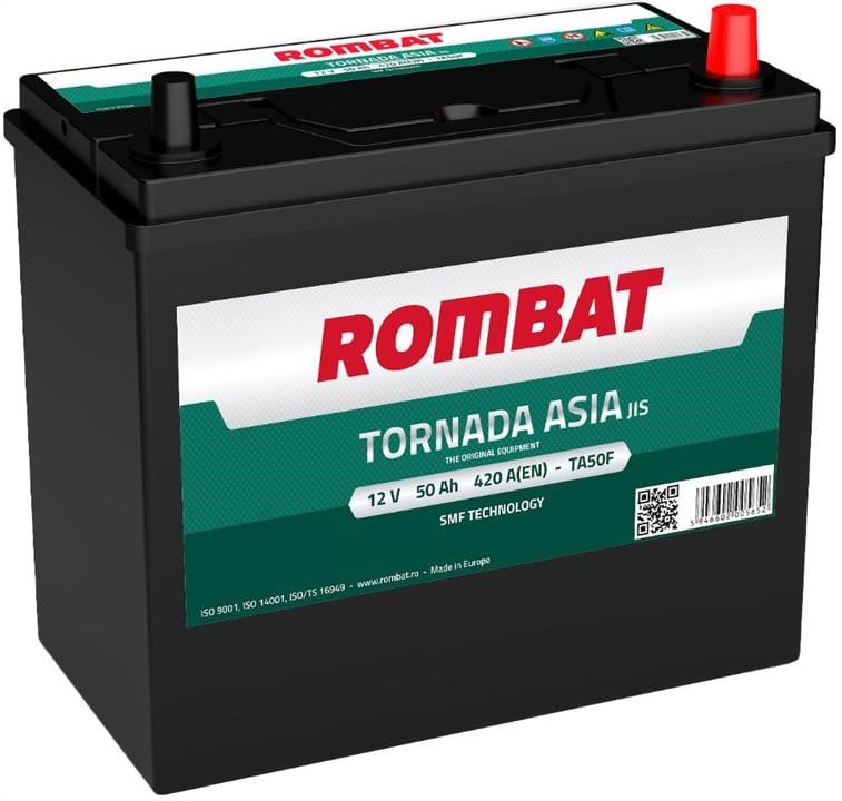 ROMBAT TA50F Акумулятор Rombat Tornada 12В 50Аг 420А(EN) R+ TA50F: Купити в Україні - Добра ціна на EXIST.UA!