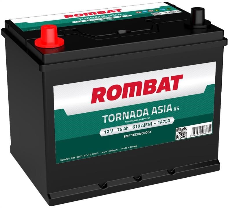 ROMBAT TA75G Акумулятор Rombat Tornada 12В 75Аг 610А(EN) L+ TA75G: Приваблива ціна - Купити в Україні на EXIST.UA!