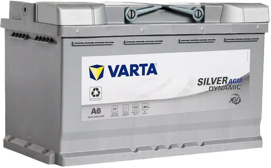 Varta 580901080J382 Акумулятор Varta Silver Dynamic AGM 12В 80Аг 800А(EN) R+ 580901080J382: Приваблива ціна - Купити в Україні на EXIST.UA!