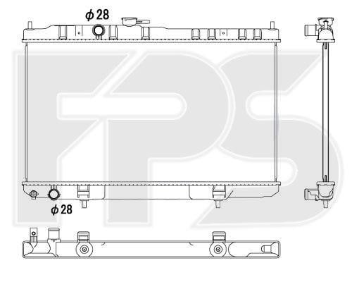FPS FP 50 A336 Радиатор охлаждения двигателя FP50A336: Отличная цена - Купить в Украине на EXIST.UA! FP50A336 FPS Радиатор охлаждения двигателя