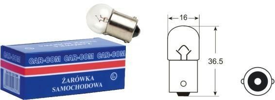 Carcommerce 42361 Лампа розжарювання 12В BA15s 10Вт 42361: Приваблива ціна - Купити в Україні на EXIST.UA!