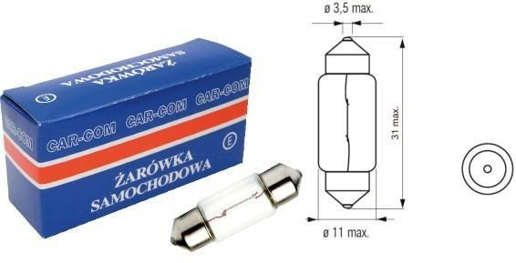 Carcommerce 42391 Лампа розжарювання 12V 5W SV8,5 42391: Купити в Україні - Добра ціна на EXIST.UA!