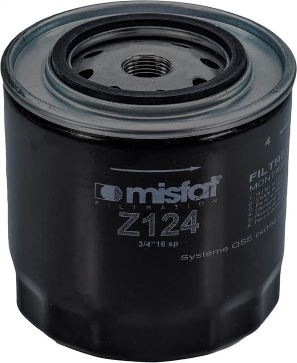 Misfat Z124 Фільтр масляний Z124: Приваблива ціна - Купити в Україні на EXIST.UA!