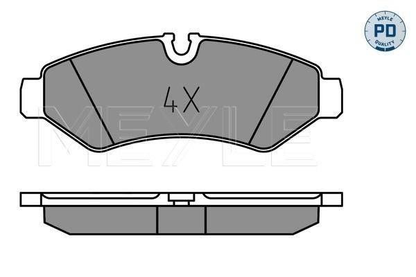 Meyle 025 207 4720/PD Гальмівні колодки, комплект 0252074720PD: Купити в Україні - Добра ціна на EXIST.UA!