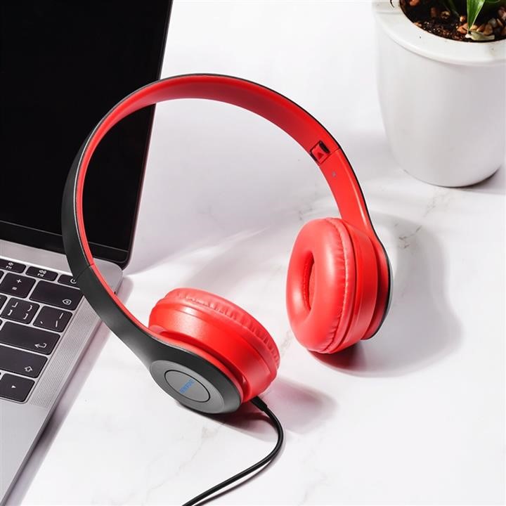 Навушники Borofone BO5 Star sound wired headphones Red Borofone BO5R