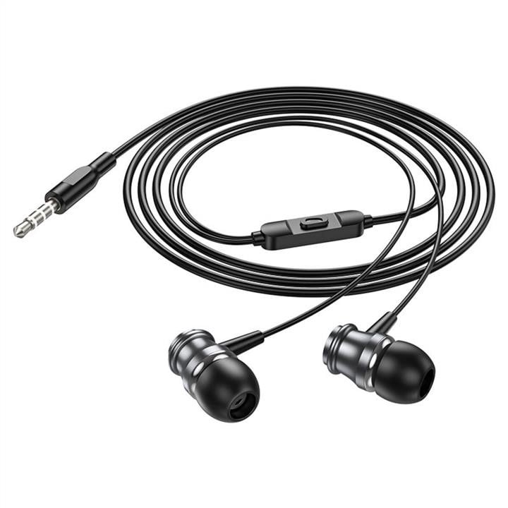 Навушники Borofone BM75 Platinum metal universal earphones with microphone Metal Gray Borofone BM75MG