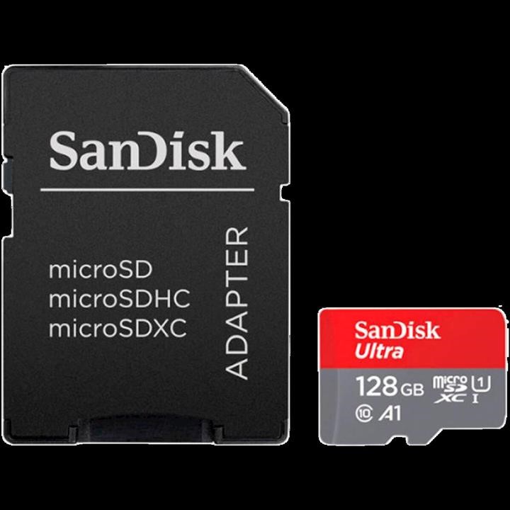 MicroSDXC (UHS-1) SanDisk Ultra 128Gb class 10 A1 (140Mb&#x2F;s) (adapter SD) Imaging Packaging Sandisk SDSQUAB-128G-GN6IA